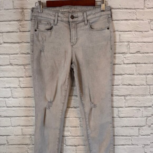 Old Navy Grey Mid-Rise Jeans Size 4 Regular - Picture 1 of 4